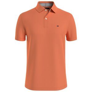 Tommy Hilfiger Mens Cotton Polo Shirt, Orange, NWT